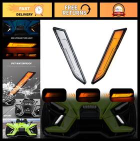 Luxemoto Sl-09 Led Accent Panel Light Kit For Polaris Slingshot White Drl And Yellow Turn