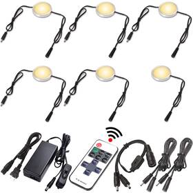 023-06-ww-h Lvyinyin Kitchen Cabinet Undereath Light Kit Backsplash Back Lighting 110v Plugged I