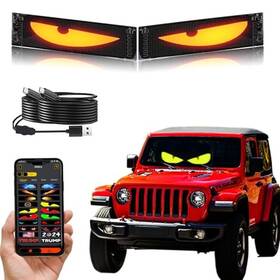 Aya-led-2064 Lwsh Led Lights For Car - 13.7 Inch X 4 Programmable Inside 2pcs
