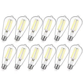 St58-xsxw Maxvolador 12-pack Dimmable Vintage Led Edison Bulb 60w Equivalent 6w 850lum
