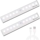 Mc04light Motion Sensor Cabinet Lights Led Bar Usb Rechargeable Removable Magnetic