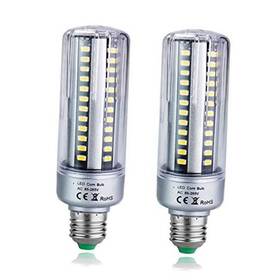 Md Lighting 798318016102 25w E26/e27 Led Corn Light Bulbs 2 Pack - 96 Leds 5736 Smd 2300lm Daylight