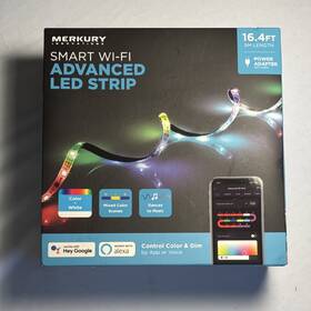 Mi-ew011-999w Merkury Innovations Smart Wi-fi Led Light Strip 16.4ft Color Changing Mi-ew011
