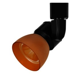 Bm217694 Metal And Frosted Polycarbonate Led Track Fixture Yellow Black