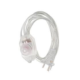 Metallixity 601968329563 Rotary Cord Switch Ac 250v Slide Control Lamp Dimmer 100-watt With 5.6ft Clear