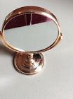 J7122 Mini Gold Studded Sided Dual 4x Vanity Mirror Danielle Swivel -up