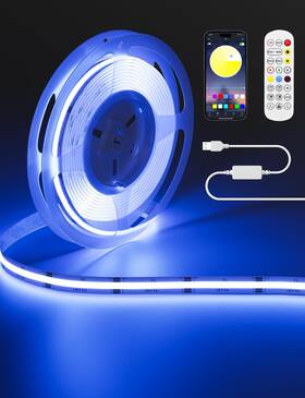 Miwise M5vusbrgb600d-3m 5v Usb Rgb Cob Led Strip Light 9.84ft/3m Tape 3m Pwm