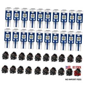 Moaewn Bb-13 20 Pcs T5 Led Lights For Car Dashboard Ice Blue 74 37 2721 Pc74