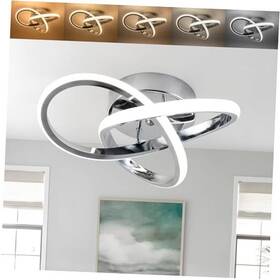 Modern Lighting Co 747284084738 Ceiling Light Led Dimmable Small 20 Watt Chrome