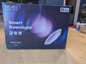 Wb-m-6in-4p Moes Matter Smart Recessed Lighting 6 Inch Color Changing Wifi Downlig