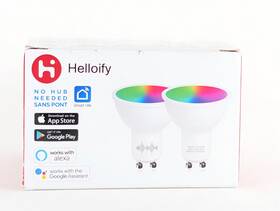 Zb-td5-rcw-gu10 Moes Helloify Gu10 Led Smart Wifi Light Bulb Rgbcw Color Changing 2-pack Open Box