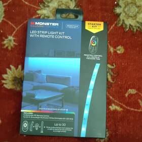 122108-00 Monster Illuminessence Led Strip Light Kit 60 Lights Remote Control Multicolor