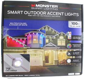 Monster 805106896874 Smart Lighting Outdoor Accent Lights 100ft