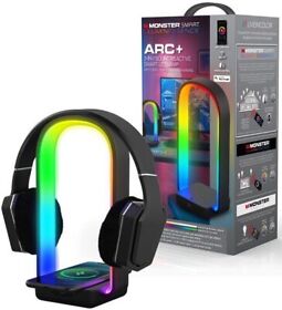 Mlb7-1074-rgb Monster Arc Smart Led Light Headphone Wireless Phone Charger Usb Sound Reactive