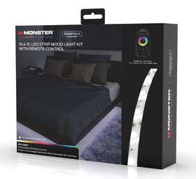 Monster Illuminessence 050644768934 6.4 Foot Led Strip Mood Light Colors Remote Control Rgb
