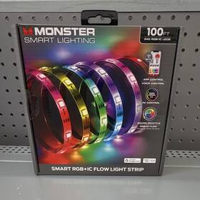 Mlb7-2008 Monster 100ft Smart Rgb Ic Led Light Strip Wi-fi App/voice Alexa Homekit