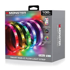 Mlw7-1004-icm Monster Smart 100ft Indoor Multi-color Flow Led Light Strip Sound Mlw7-1004-icm Monster Smart 100ft Indoor Multi-color Flow Led Light Strip Sound