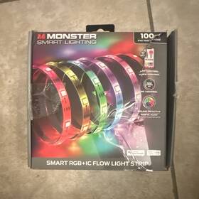 Mlw7-1042-rgbic Monster Smart Rgb Ic Flow Light Strip Multicolor 100ft Led App And Voice Wi-fi