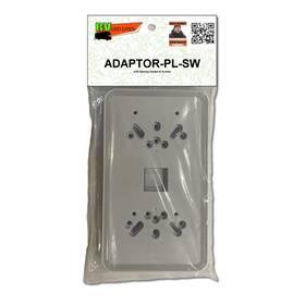 Motion-guard 027132952991 Bug-guard White Rv Light Adaptor Plate Adaptor-pl-sw - No-drill Mounting C