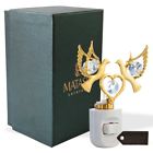 Mtnl1084ledm Matashi Crystal Gold Plated Studded Love Doves Led 610370131701