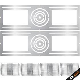 Mulmart 731262207677 New Construction Mounting Plate 3-4-6 Inch Led Recessed 48 Pack Silver