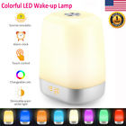 My-08 Finether Rechargeable Led Touch Color Changing Light Lamp Alarm Clock