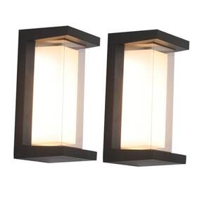 3cct Myds 787502815706 24w Dimmable Modern Wall Black 10.23inch Bow 2 Pack