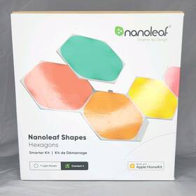 808pmgz3139 Nanoleaf Shapes Hexagon 7 Light Panels Rgb Smart Led App Control Alexa Google