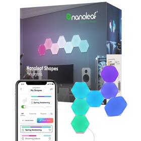 Nanoleaf 840102702729 Shapes Limited Edition Ultra Black Hexagons Smarter Kit 9 Panels