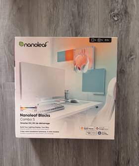 Nanoleaf 895263602452 Blocks Combo Smarter Wifi Light Kit 4 Pack -lights Dance To Music -new