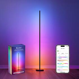 N7204k03-1fl Nanoleaf Matter Smart Floor Lamp Led Standing Lamps Work With Alexa Black