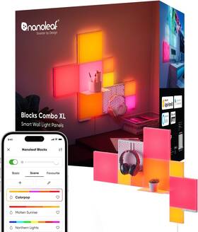 N8100k03-10cb Nanoleaf Blocks Combo Xl Smarter Kit - Wifi Smart Rgbw 16m Color Led Dimmable G
