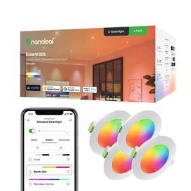 Nf080d03-4w4 Nanoleaf Essentials 4 Inch Adjustable White And Color Smart 60-watt Equivalent Downlight