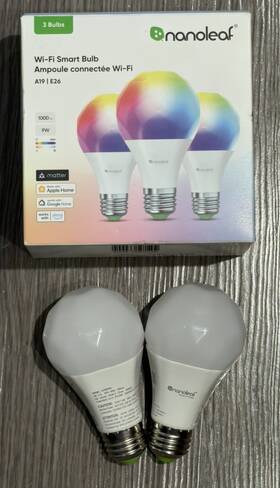 Nl75-k1e100 Nanoleaf Essentials A19 Smart Led Bulbs 2-pack