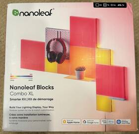 Nl81k4l4s02 Nanoleaf Blocks Combo Xl Smart Light Smarter Kit With Shelf And 9 Panels