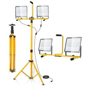 Twf200w-01 New Sunshine 30000 Lumen Led Work Light With Stand 2-head Adjustable Lights 200 Watts