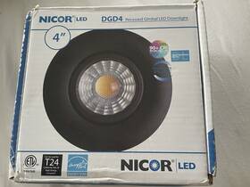 Dgd411203krdbk Nicor 767706139518 Lighting Led Downlights Black