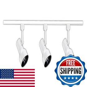 B006t34nz0 Nicor Lighting 4 Ft. White 3-light 50w Linear Track Kit Complete