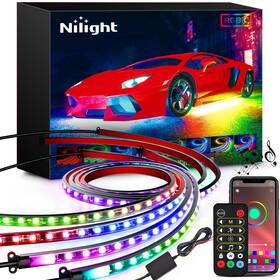 Tl-300 Nilight 812227037468 Automotive Rgbic Underglow Led Light Strip Kit 4pcs For Cars Trucks Suvs