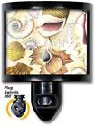 Nl156 Art Plates Ocean Sea Shells Collection Night Light
