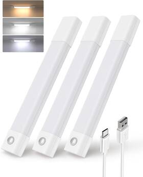 Ezl2417a-20 Nobrand 30 Led Cabinet Lights 3 Colors Dimmer Motion Sensor Pcs