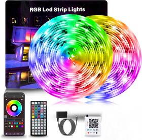 Nb-rgb002-3 Nobrand Music Sync Rgb Led Strip Lights 132ft Remote And App Control Home Decor