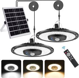 Spl-002 Nobrand Solar Light 3000lm Waterproof With Remote Timer 3 Cct For Indoor Outdoor