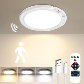 T070 Nobrand Rechargeable Motion Sensor Ceiling Light With Remote For Closet Hallway Porch