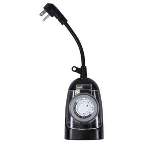 35763816 Northlight Heavy Duty 24-hour Plug-in Timer - 5 Inch Black