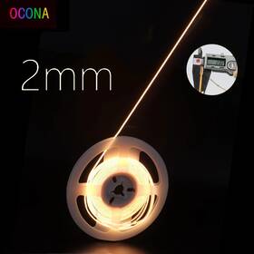 480-0.08 Ocona Ultimate Thin 0.08 In Cob Led Strip Light For Diy Craft Cabinet Shelf 12v