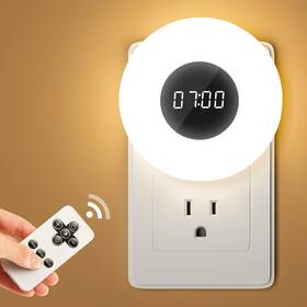Wh-d04b  One Fire Bathroom Clock 2 Pack 3 Light Colors 10 Levels Dimmable Night