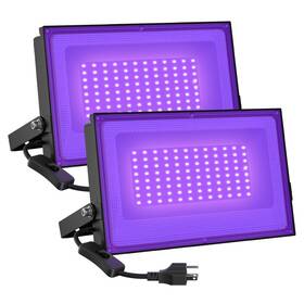 B07fszgp1q Onforu 2x 60w Led Blacklight Flood Light With Plug Ip66 Waterproof For Parties