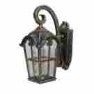 Otn0022-wd-gb Tp Lighting Deluxe Stamped Glass With Rush Colored Outdoor Wall Light 764753746430