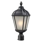 513phs-bk Outdoor Post 9w Light Waverly 513phs - . -lite Black